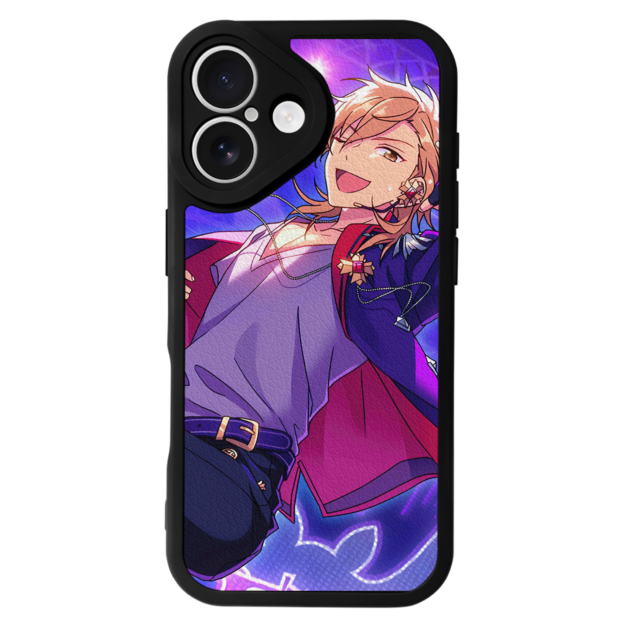 （画像用） あんさんぶるスターズ! Ensemble Stars 【iPhone 16シリーズ対応】シリコンスマホケース（レザー調） 材質：シリコン